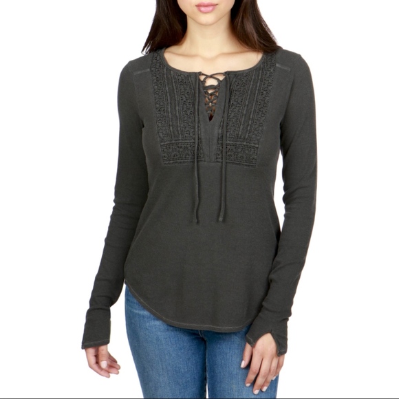 lace thermal tops